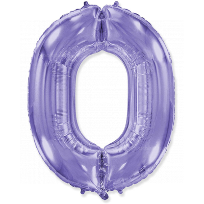 Цифра фольгированная 0 Lilac Цифра фольгированная 0 Lilac