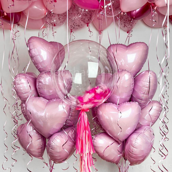 Набор воздушных шаров для девушки «Романтика в воздухе №2»