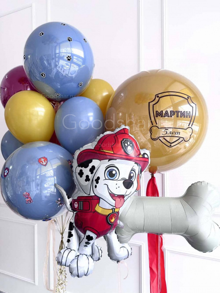 Набор воздушных шаров №534 "Маршал Щенячий патруль"