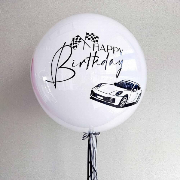 Стеклянный шар для мужчины "Гонщик"