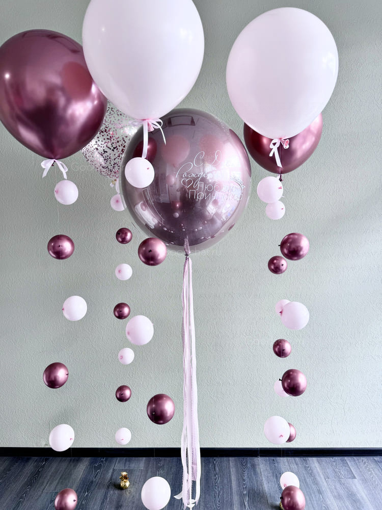 Набор воздушных шаров «Розовое мерцание»