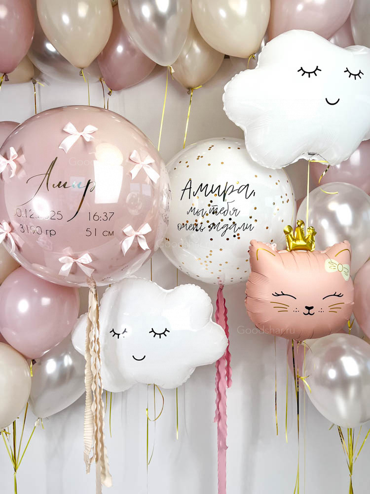  Набор воздушных шаров на выписку «Маленькое чудо»