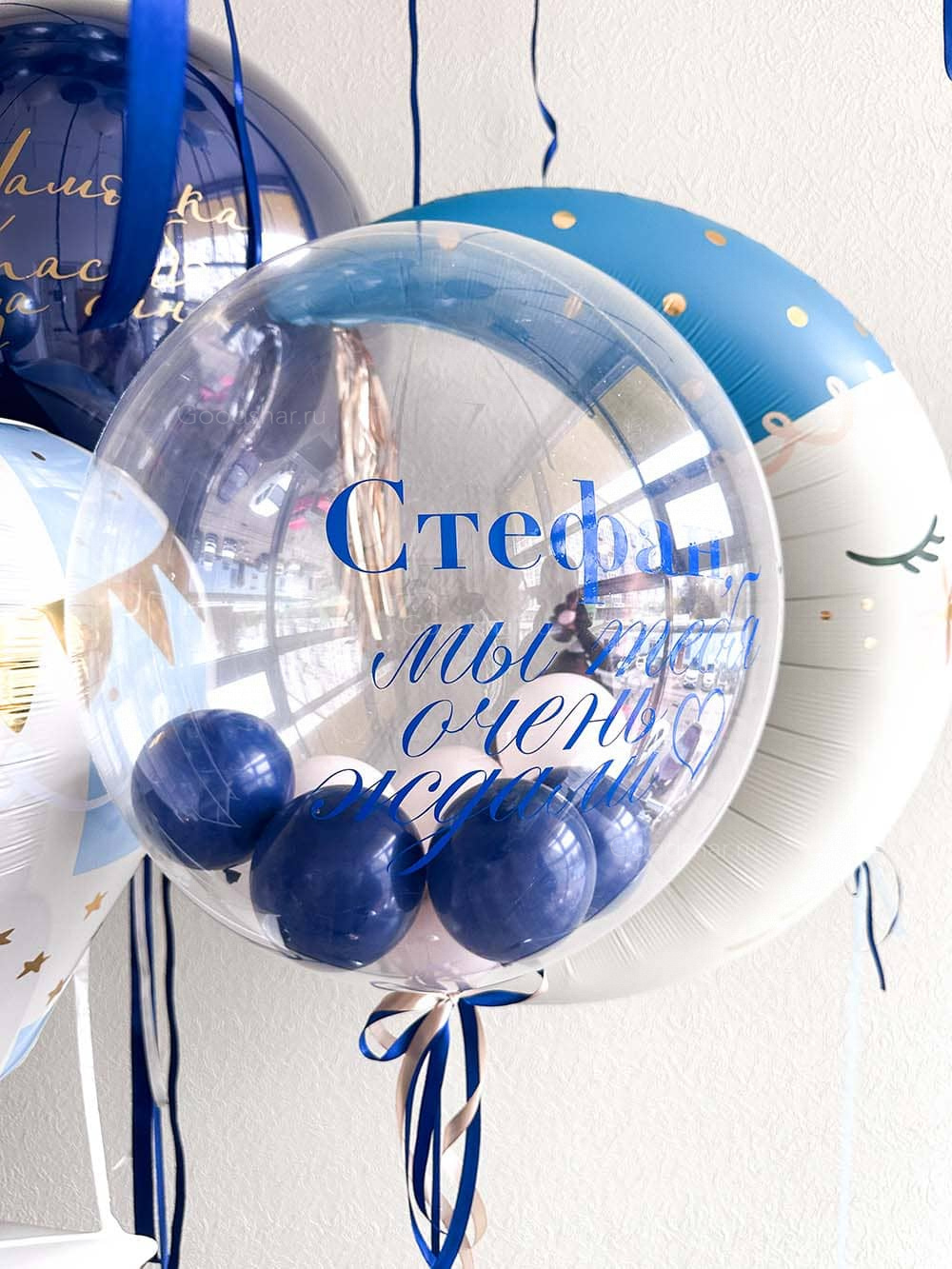 Набор воздушных шаров на выписку для мальчика №576