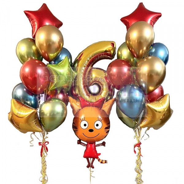 Набор воздушных шаров "Три кота" № 688