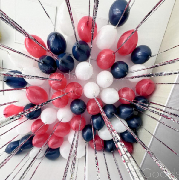 Шары под потолок на дождике «Капитанская дочка» 50 шт.