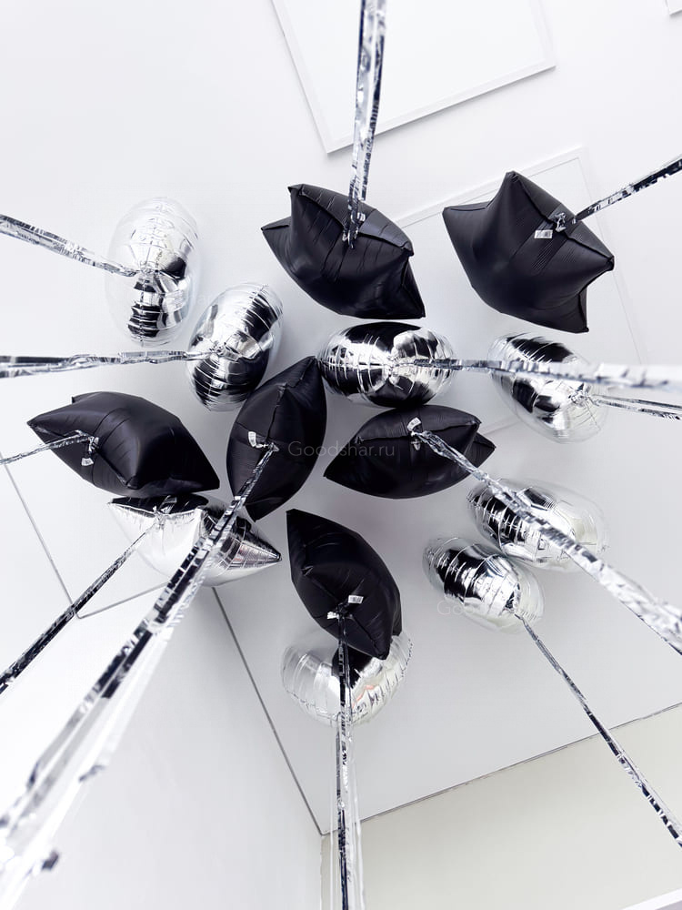 Набор воздушных шаров «Графитовый блеск»