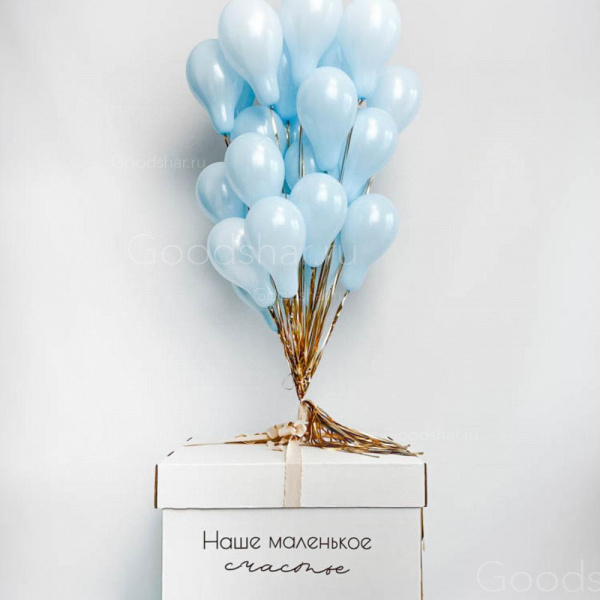 Коробка-сюрприз с шарами для определения пола ребенка №3
