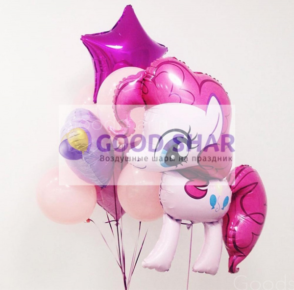 Набор воздушных шаров с пони № 206