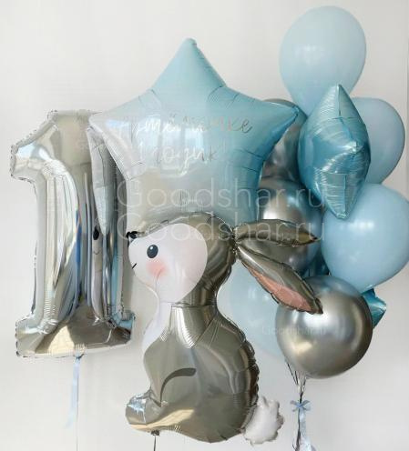 Набор воздушных шаров "Зайка со звездой"