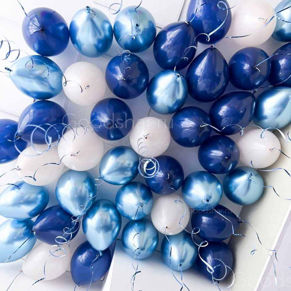 Набор воздушных шаров под потолок "Синее небо"