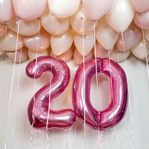 Набор воздушных шаров «Нежные 20»