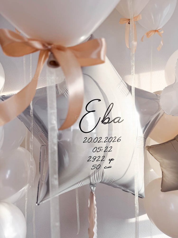 Набор воздушных шаров на выписку «Наша звёздочка»