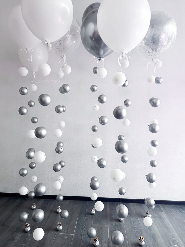 Набор воздушных шаров «Серебряный поток»