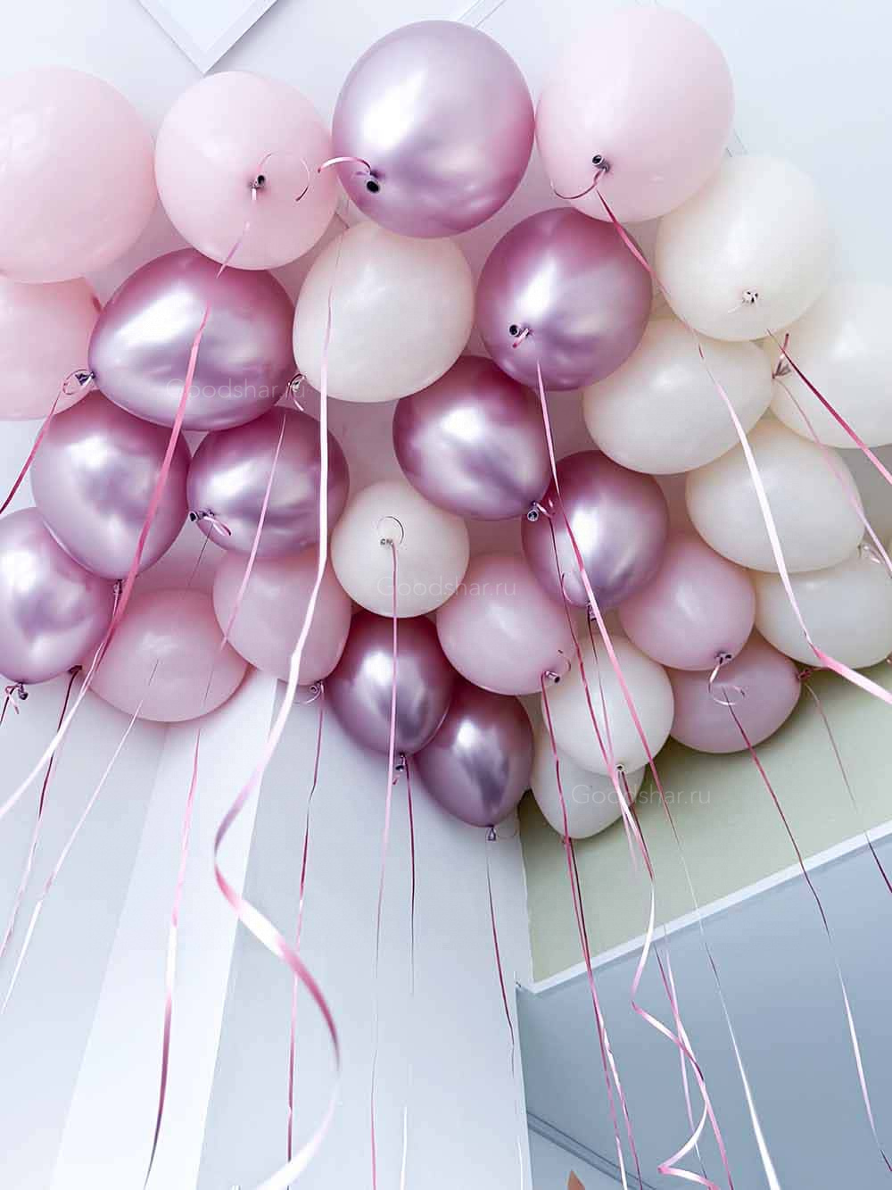 Шары под потолок «Розовый зефир» 30 шт.