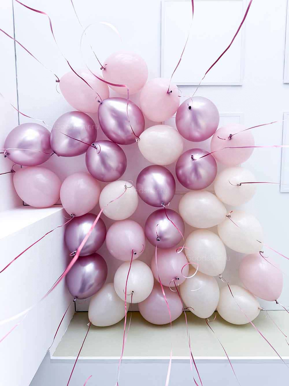 Шары под потолок «Розовый зефир» 30 шт.