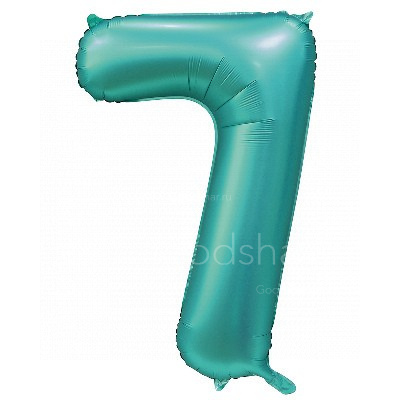 Цифра фольгированная 7 Satin Teal Цифра фольгированная 7 Satin Teal