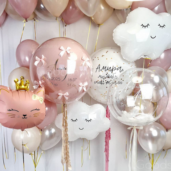  Набор воздушных шаров на выписку «Маленькое чудо»