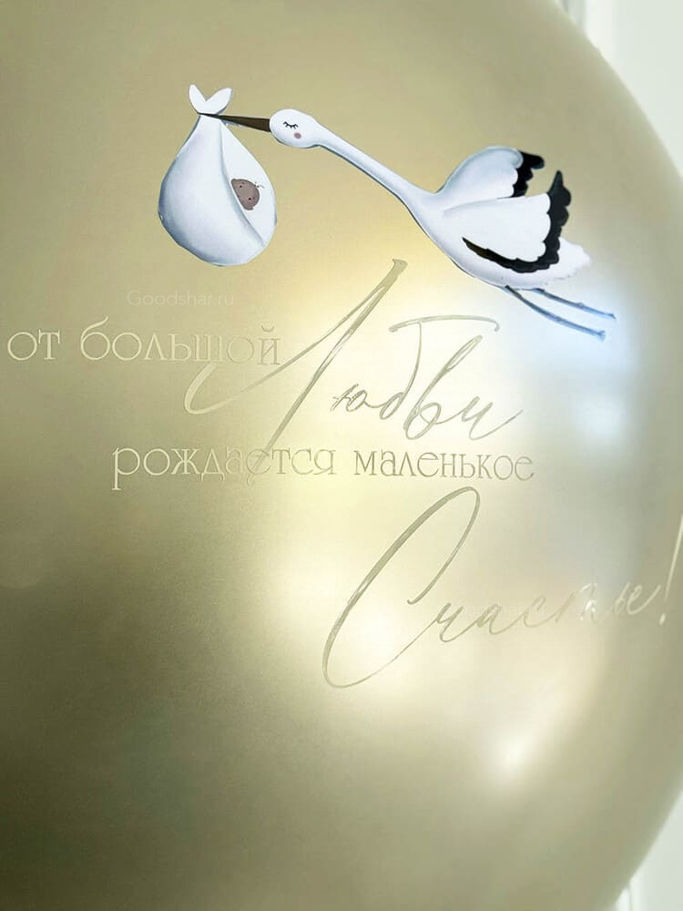 Шар для определения пола ребенка «Золотой секрет»