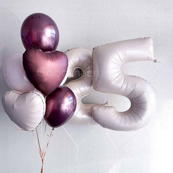 Набор воздушных шаров для девушек "Карамель и вишня"