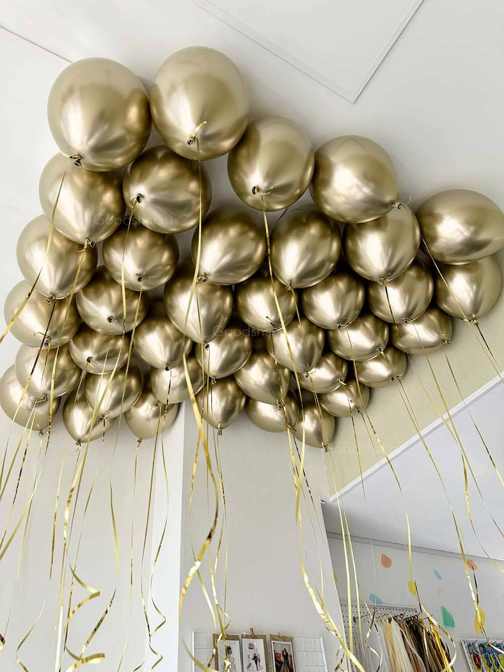 Шары под потолок «Золотой день» 30 шт.