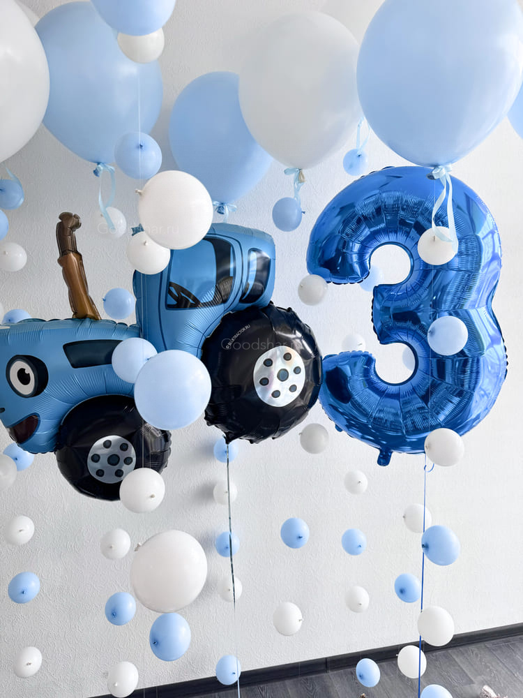 Набор воздушных шаров «Синий трактор №2»