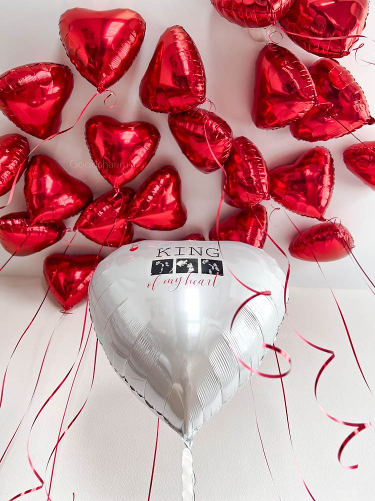 Набор воздушных шаров для мужчины «Король сердца»