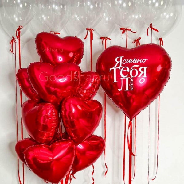 Набор воздушных шаров «Красное признание»