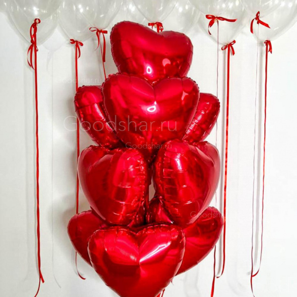 Набор воздушных шаров «Красное признание №2»