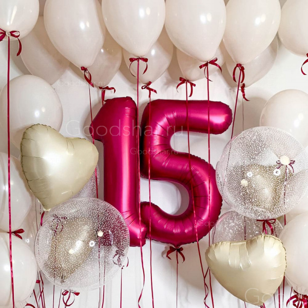 Набор воздушных шаров для девушки «Праздничное пространство»