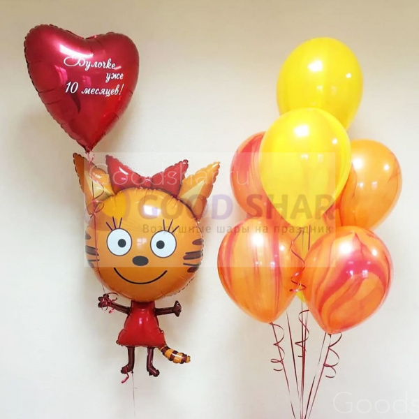 Набор воздушных шаров "Три кота" № 684