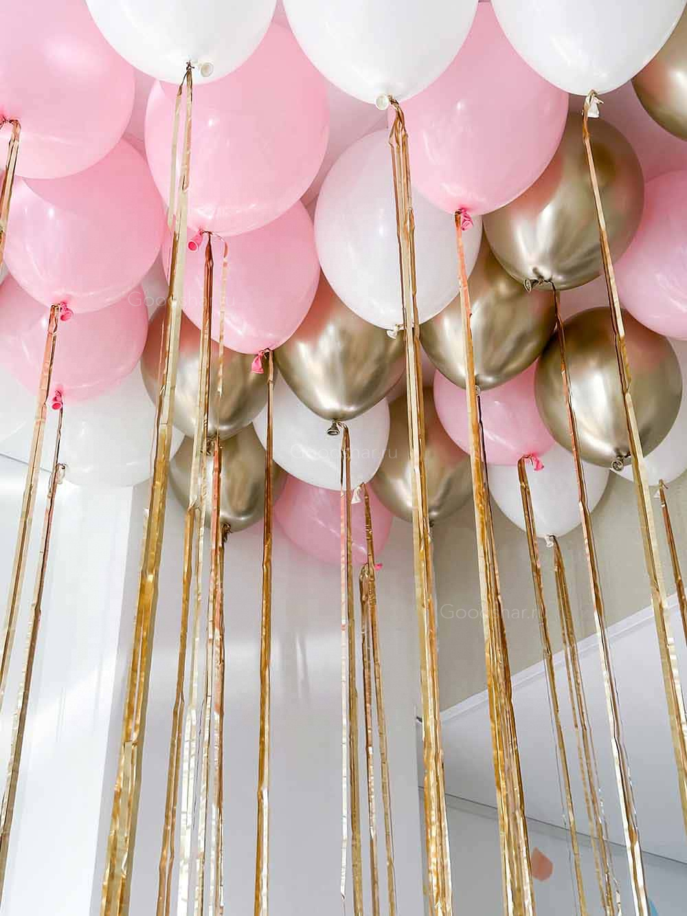 Шары под потолок на дождике «Звезда вечеринки» 30 шт.