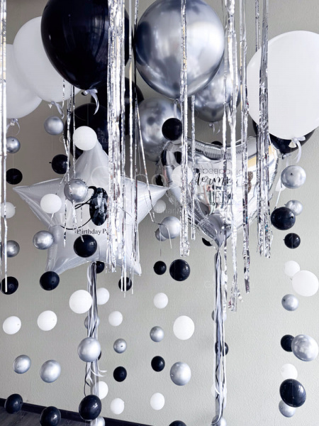 Набор воздушных шаров «Графитовый блеск»