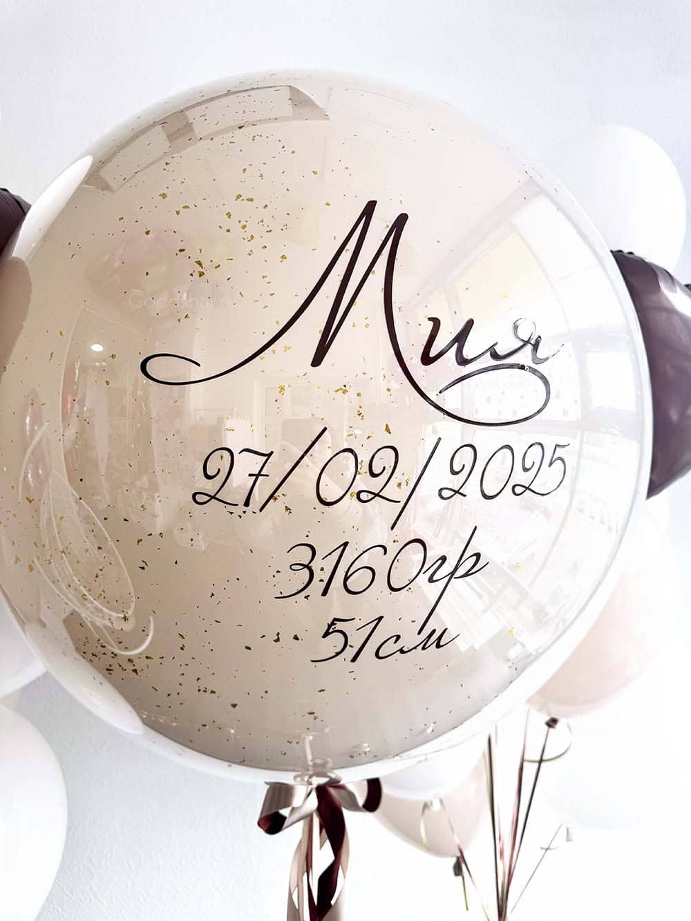 Набор воздушных шаров на выписку для девочик №585