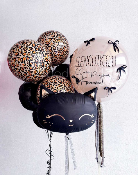 Набор воздушных шаров для девушек «Черная кошка»