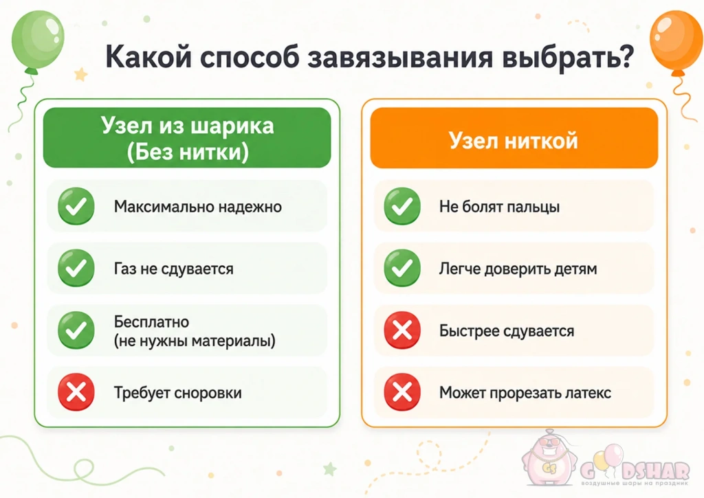 Плюсы и минусы использования нитки или декоративной ленты