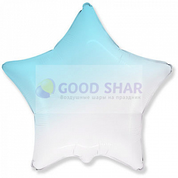 Шар фольгированный 18" Звезда голубой градиент Шар фольгированный 18" Звезда голубой градиент