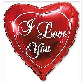 Шар фольгированный 18" " I love you" Шар фольгированный 18" " I love you"