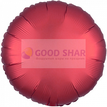 Шар фольгированный 18" Круг Sangria сатин Шар фольгированный 18" Круг Sangria сатин