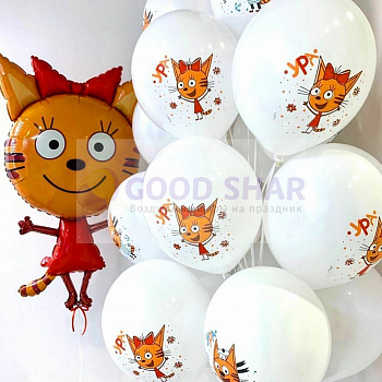 Набор воздушных шаров "Три кота" № 687 Набор воздушных шаров "Три кота" № 687