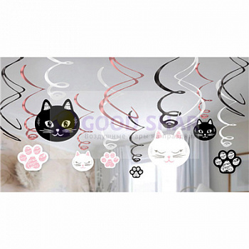 Гирлянда Спираль Котики