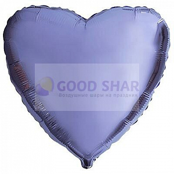 Шар фольгированный 18" Сердце Violet металлик Шар фольгированный 18" Сердце Violet металлик