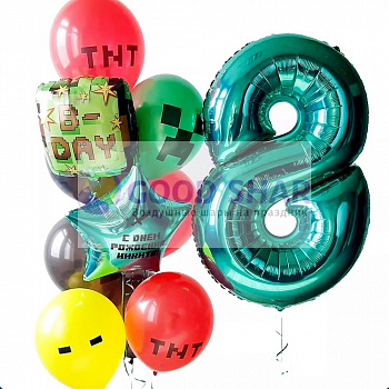 Набор воздушных шаров "Майнкрафт" № 676