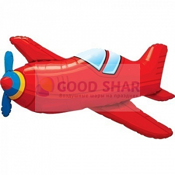 Шар фольгированный "Самолет красный винтаж" Шар фольгированный "Самолет красный винтаж"