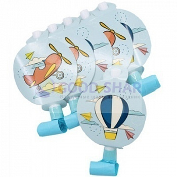 Язык-гудок "Самолётики" 6шт