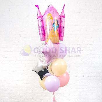 Фонтан из воздушных шаров "Замок принцессы" № 191 Фонтан из воздушных шаров "Замок принцессы" № 191
