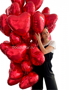 25 фольгированных сердец 25 фольгированных сердец