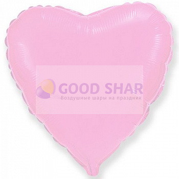Шар фольгированный 18" Сердце Pink пастель Шар фольгированный 18" Сердце Pink пастель