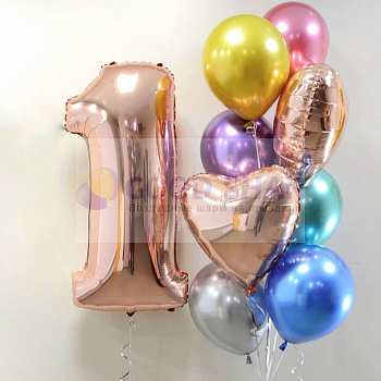 Набор воздушных шаров На годик № 726