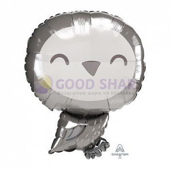 Шар фольгированный "Сова серая" Шар фольгированный "Сова серая"