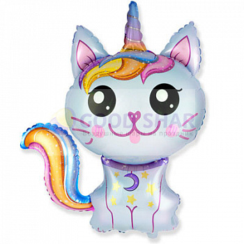 Шар фольгированный Кот-Единорог Шар фольгированный Кот-Единорог